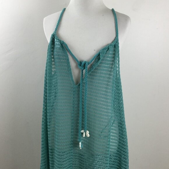 Haute Hippie Seafoam Green Maxi Cover Up Dress l - Picture 3 of 11